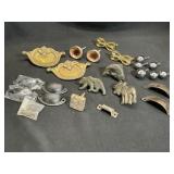 Vintage Metal and Plastic Drawer Pulls