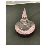Vintage Pink Crystal Perfume Bottle
