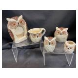 Owl-Themed Ceramic Kitchenware