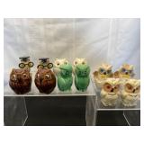 Vintage Owl Salt and Pepper Shakers