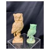 Santini Owl Figurines in Resin