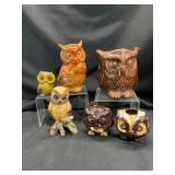 Ceramic Owl Figurines