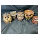 Assorted Owl-Themed Ceramics