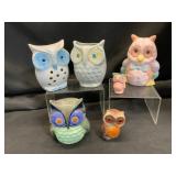 Ceramic Owl Figurines