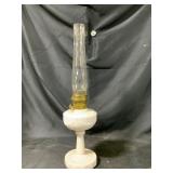 Vintage 1940 Aladdin Milk Glass Oil Lamp
