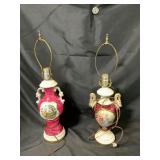 Two Porcelain Table Lamps