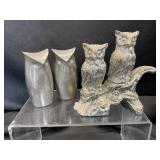Owl Figurines and Shakers