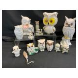 Ceramic Owl Figurines