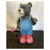 Bear Figurine With Shovel
