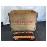 VTG Canada Dry Wooden Bottle Crate From the 50ï¿½s