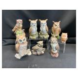 Ceramic Owl Figurines