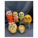 Ceramic Owl Coin Banks