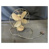 Vintage Sterling Metal Desk Fan