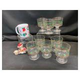 Christmas Glassware Set with Mug and Figurine
