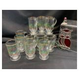 Holiday Glass Mugs and Owl Decor Set