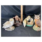 Masters Of The Evening Wilderness Owl Figurines