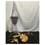Decorative Hanging Basket and Accents