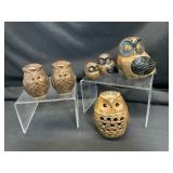 Ceramic Owl Figurines