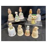 Owl-Themed Ceramic Bells