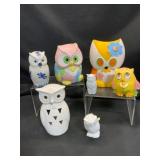 Ceramic Owl Figurines