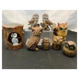 Ceramic Owl Figurines