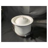 Vintage Enamelware Chamber Pot