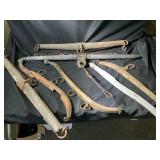 Collection of Antique Horse Harness Hames