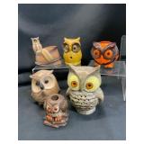 Ceramic Owl Figurines