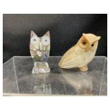 Carved Owl Figurines