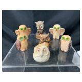 Ceramic Owl Figurines