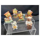 Ceramic Owl Figurines