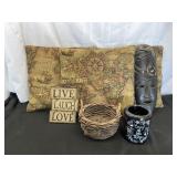 Hand Carved Haitian Fork Art Mask & More
