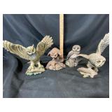 Four Owl Figurines by MPI
