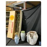 Decorative Vases and Peacock Feathers
