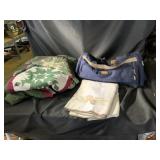 Queen Quilted w/Shams & Pine cone Couch Throw