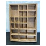 Wooden Shadow Box Organizer