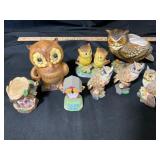 Owl-Themed Figurines and Decor