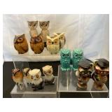 VTG Ceramic Owl Salt & Pepper Shakers