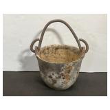 Vintage ASCO #5 Iron Smelting Pot w/Handle