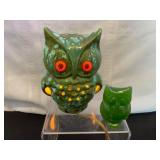 VTG 1988 ï¿½Green Owl ï¿½& VTG Owl Night Light