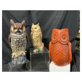 Owl Bank & Figurines