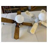 Two Ceiling Fans with Light Fixtures