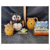 Ceramic Owl Figurines