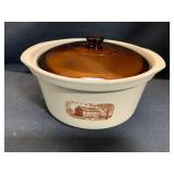 Watt Pottery Stoneware Casserole Dish