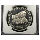 1994-P Women Veterans Memorial Coin PR69 CASED