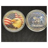 (2) U.S. 250th Anniversary Comm. Coins CASED
