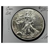 1997 American Silver Eagle Silver Dollar *TONING*
