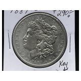1889-O Morgan Silver Dollar *KEY DATE*