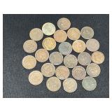 (25) Indian Head Pennies