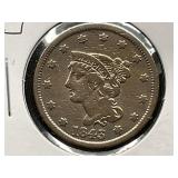 1843 Large Cent